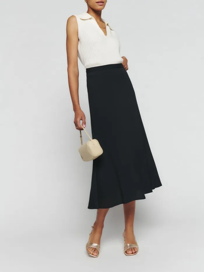 Reformation Skirts Petites Bea Skirt Black 8211 Women Reformation Skirts Petites Bea Skirt Black 8211 Women