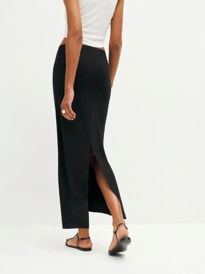 Reformation Skirts Petites Maria Knit Skirt Black 8211 Women
