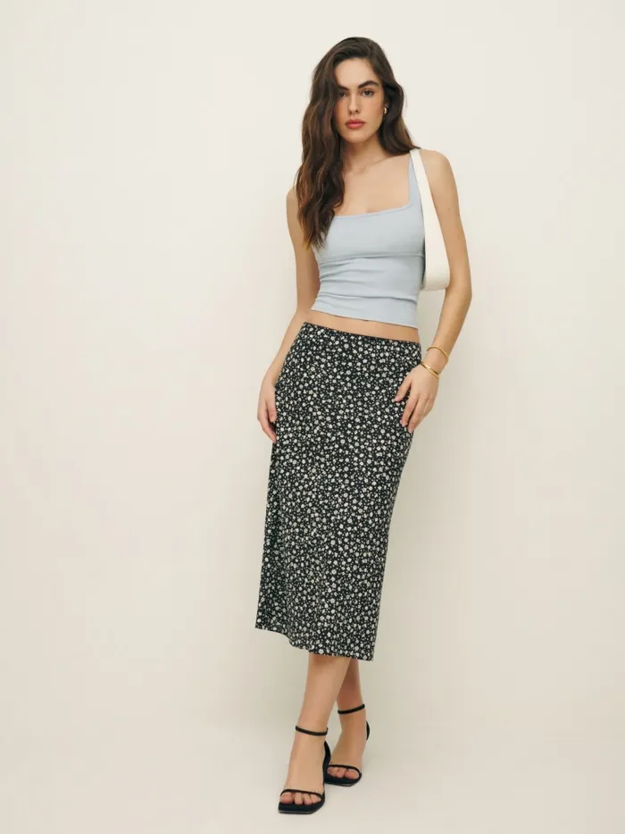 Reformation Skirts Rae Skirt Balboa 8211 Women