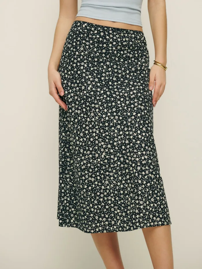 Reformation Skirts Rae Skirt Balboa 8211 Women