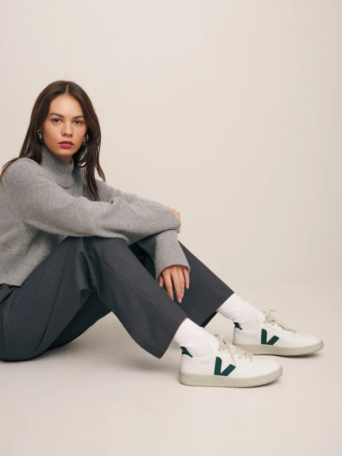 Reformation Sneakers Veja V10 Leather Sneaker White Brittany 8211 Women