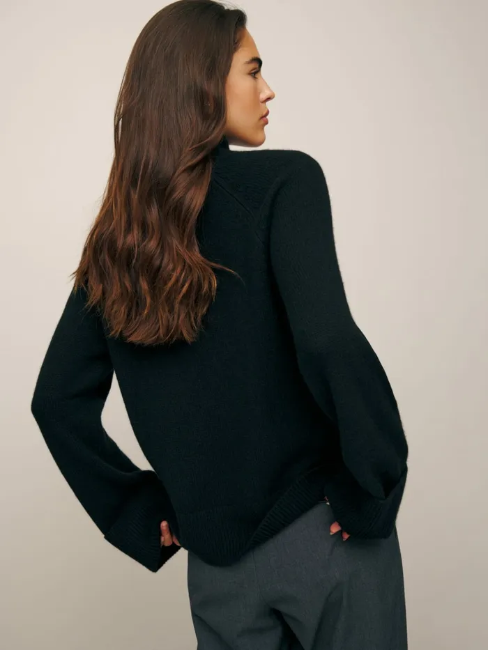 Reformation Sweaters Garrett Cashmere Oversized Turtleneck Black 8211 Women Reformation Sweaters Garrett Cashmere Oversized Turtleneck Black 8211 Women