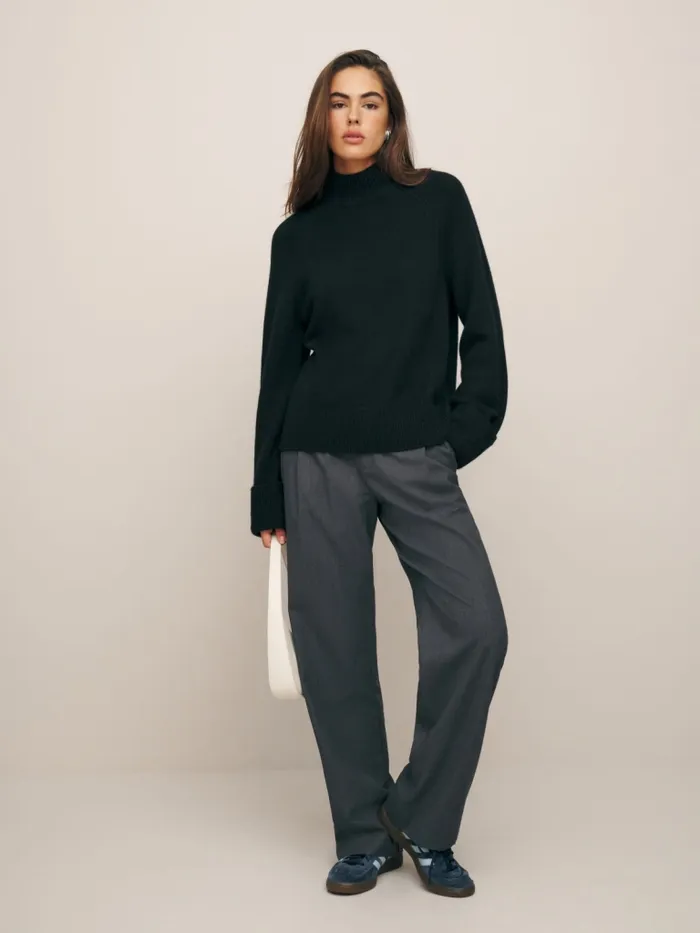 Reformation Sweaters Garrett Cashmere Oversized Turtleneck Black 8211 Women Reformation Sweaters Garrett Cashmere Oversized Turtleneck Black 8211 Women