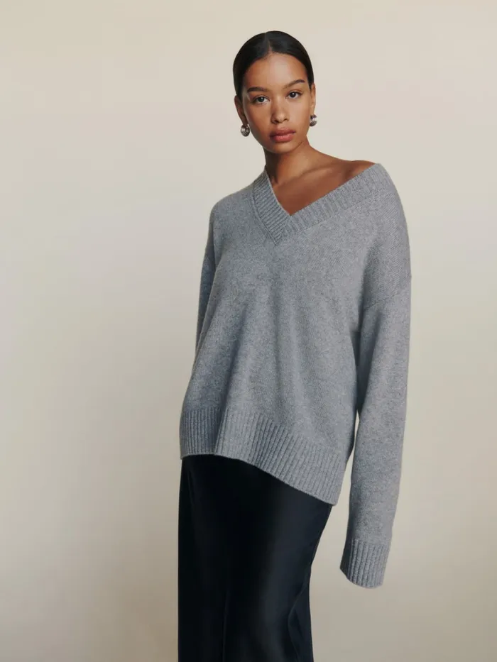Reformation Sweaters Jadey Cashmere Oversized Vneck Sweater Husky 8211 Women Reformation Sweaters Jadey Cashmere Oversized Vneck Sweater Husky 8211 Women