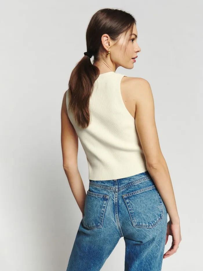 Reformation Sweaters Myrtle Cotton Sweater Fior Di Latte 8211 Women Reformation Sweaters Myrtle Cotton Sweater Fior Di Latte 8211 Women