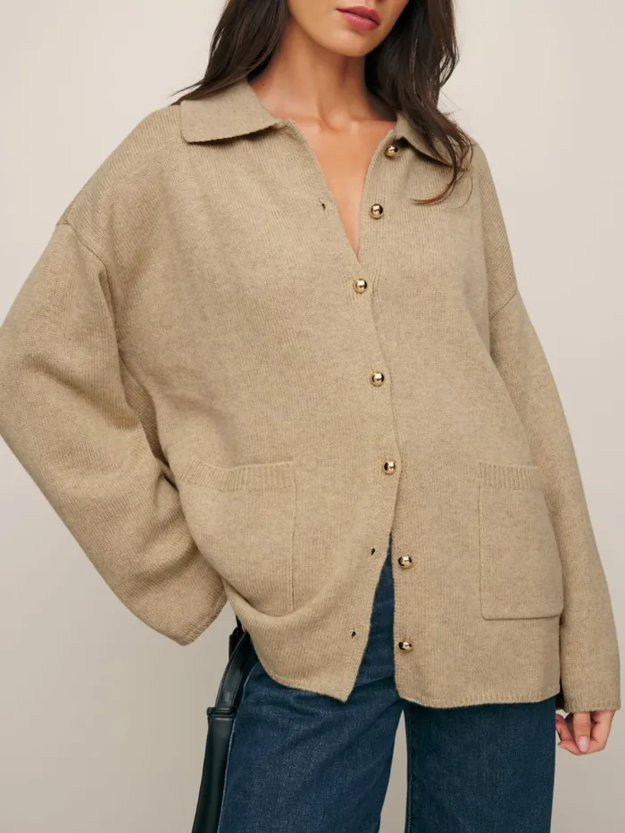 Reformation Sweaters Parisa Regenerative Wool Cardigan Linen 8211 Women Reformation Sweaters Parisa Regenerative Wool Cardigan Linen 8211 Women