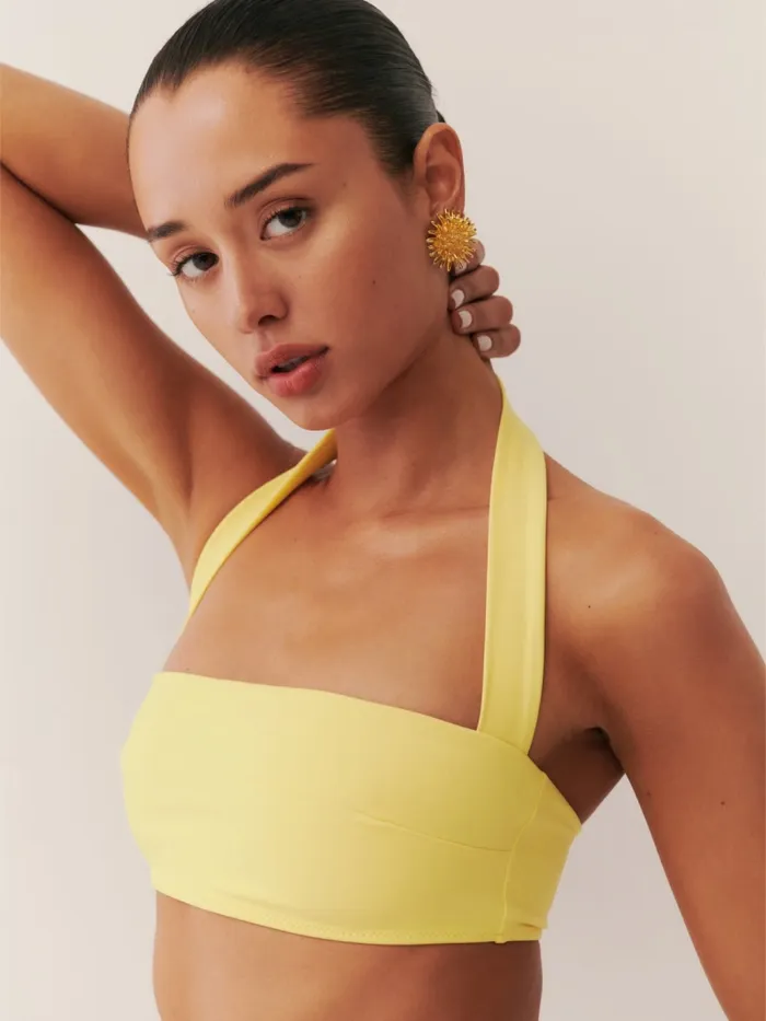 Reformation Swim Verne Bikini Top Pina Colada 8211 Women
