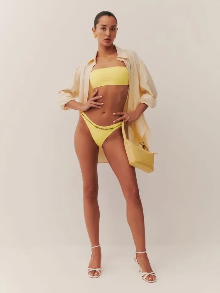 Reformation Swim Verne Bikini Top Pina Colada 8211 Women