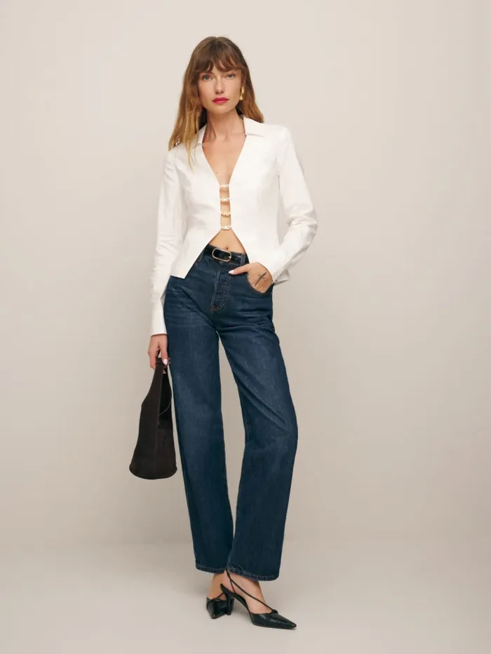 Reformation Tops Carson Top White 8211 Women