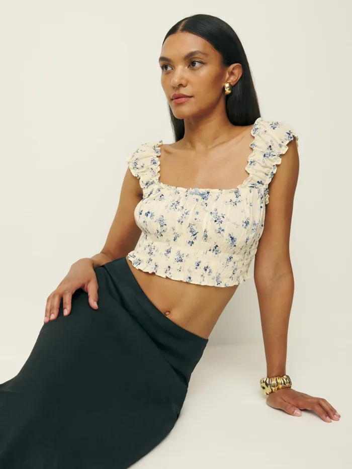 Reformation Tops Emberly Top Orlaya 8211 Women