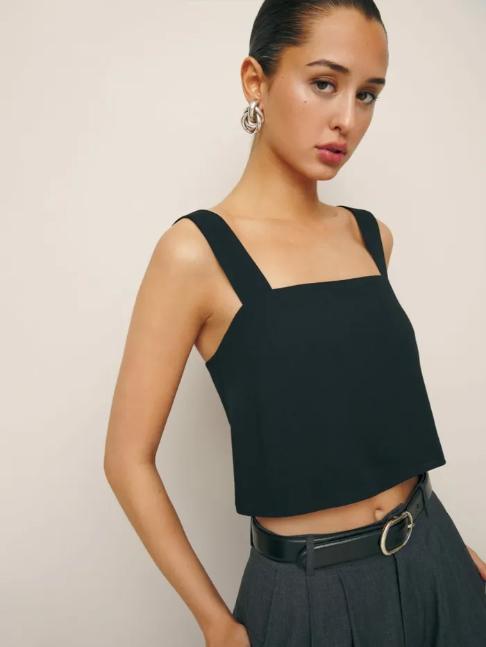 Reformation Tops Lorin Top Black 8211 Women