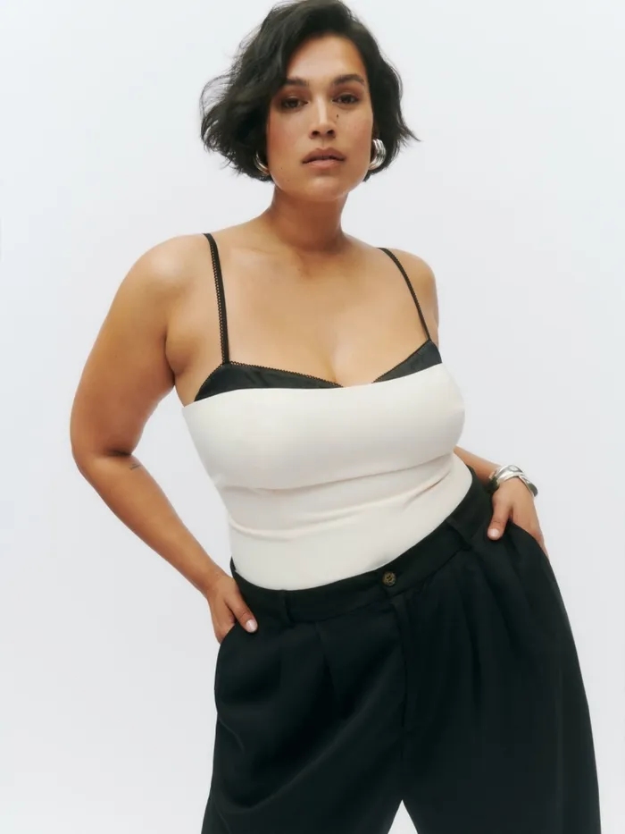 Reformation Tops Melanie Top Es Ivory 8211 Women