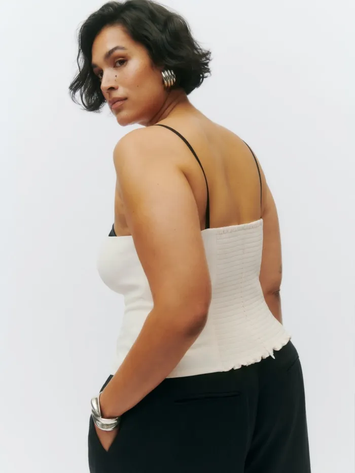 Reformation Tops Melanie Top Es Ivory 8211 Women Reformation Tops Melanie Top Es Ivory 8211 Women