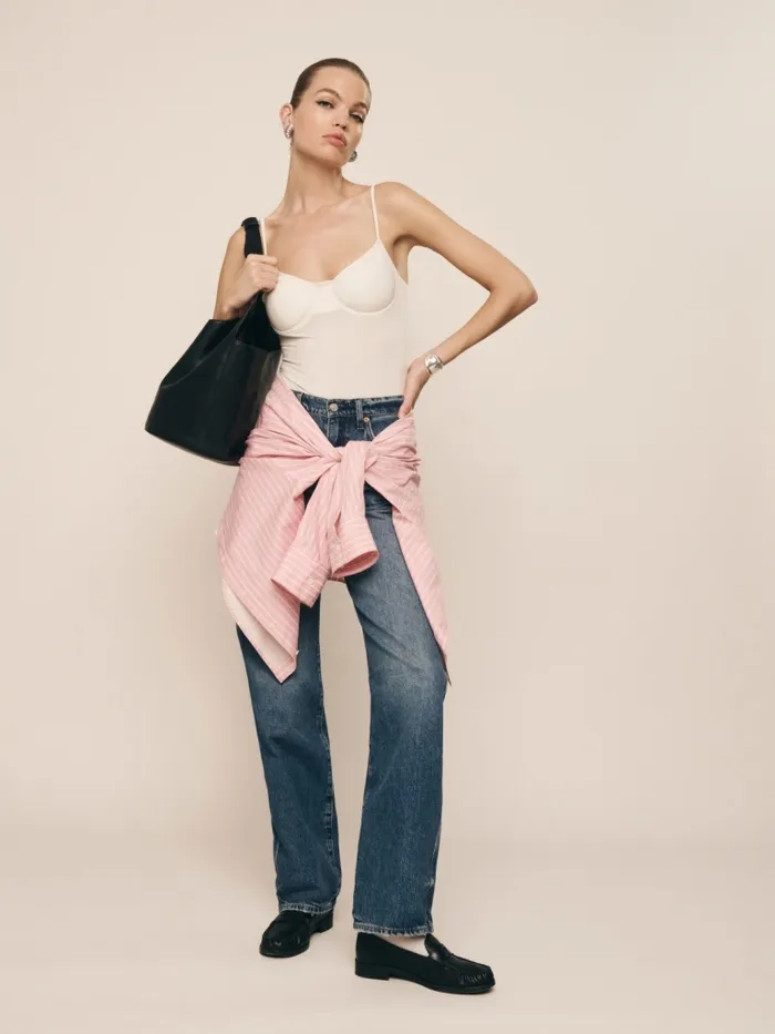 Reformation Tops Piper Knit Bodysuit Fior Di Latte 8211 Women Reformation Tops Piper Knit Bodysuit Fior Di Latte 8211 Women