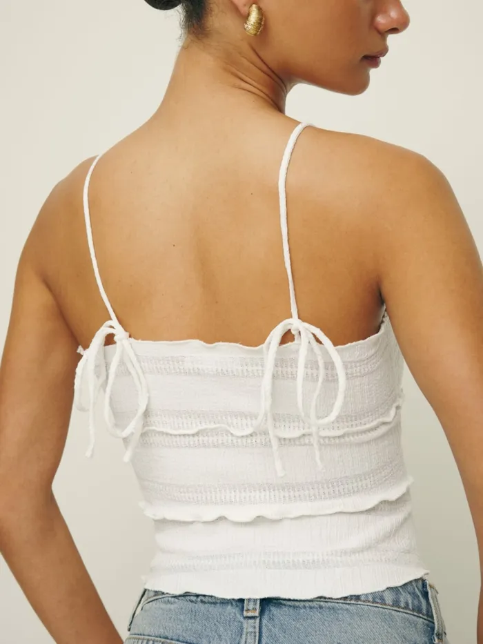 Reformation Tops Primrose Knit Top White 8211 Women Reformation Tops Primrose Knit Top White 8211 Women