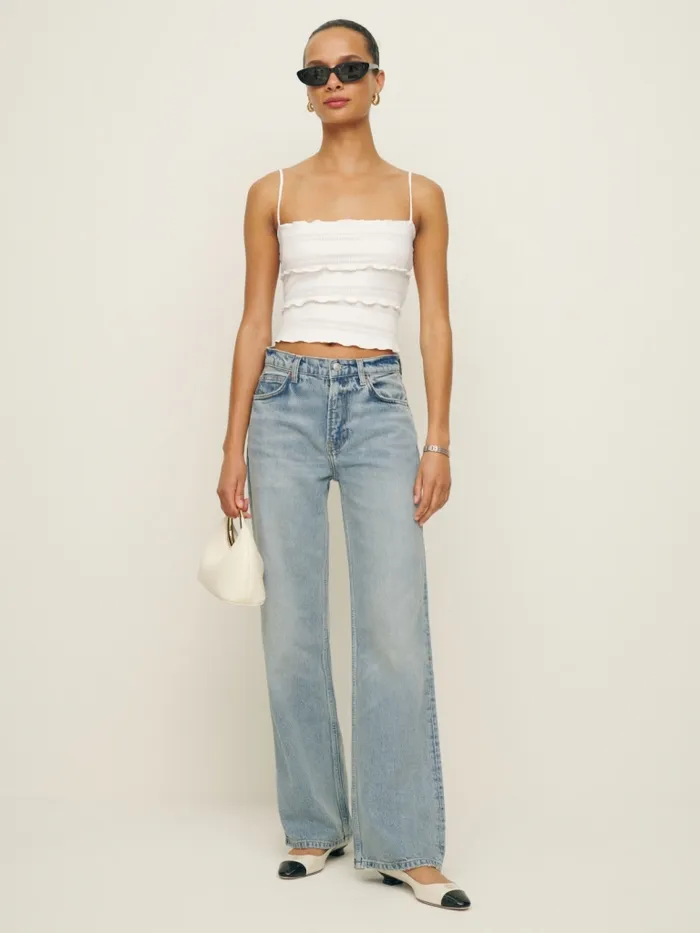 Reformation Tops Primrose Knit Top White 8211 Women Reformation Tops Primrose Knit Top White 8211 Women