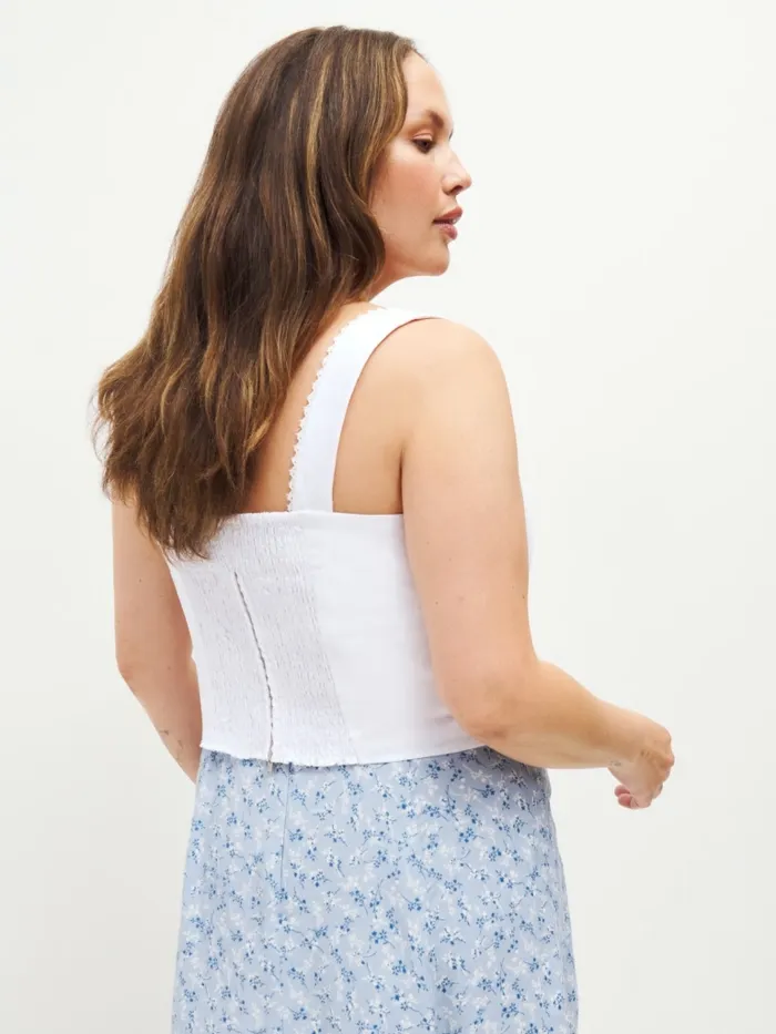 Reformation Tops Tagliatelle Linen Top Es White 8211 Women Reformation Tops Tagliatelle Linen Top Es White 8211 Women