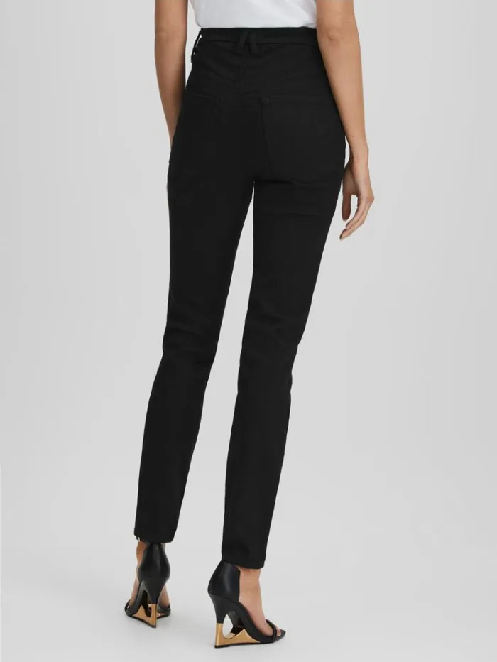 REISS Denim Women Good American Ultra High Skinny Jeans Black