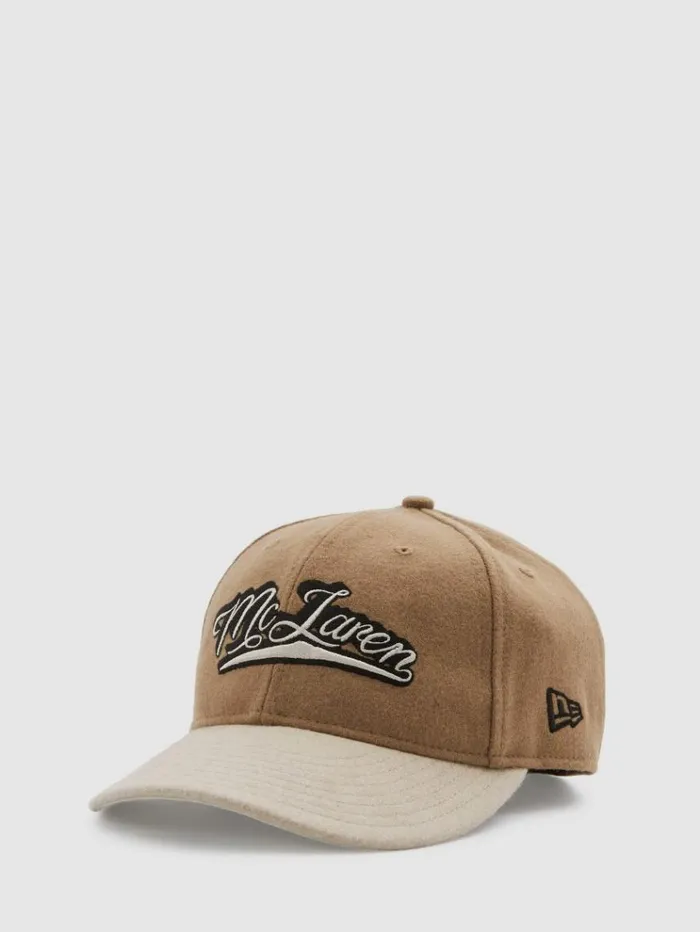 REISS Hats Gloves and Scarves Men McLaren F1 Wool Blend Embroidered Baseball Cap Camelecru REISS Hats Gloves and Scarves Men McLaren F1 Wool Blend Embroidered Baseball Cap Camelecru