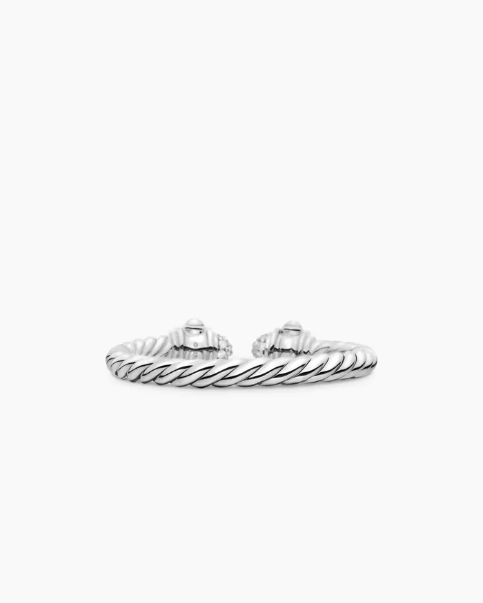 Renaissance Ring In 18K White Gold With Diamonds 23mm Women David Yurman Petite Renaissance Ring In 18K White Gold With Diamonds 23mm Women David Yurman Petite