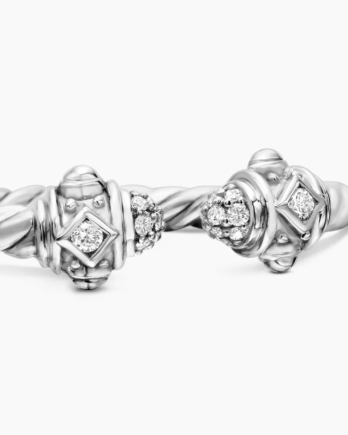 Renaissance Ring In 18K White Gold With Diamonds 23mm Women David Yurman Petite Renaissance Ring In 18K White Gold With Diamonds 23mm Women David Yurman Petite