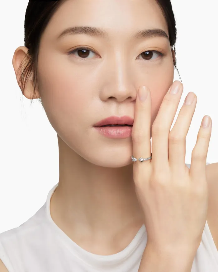 Renaissance Ring In 18K White Gold With Diamonds 23mm Women David Yurman Petite Renaissance Ring In 18K White Gold With Diamonds 23mm Women David Yurman Petite