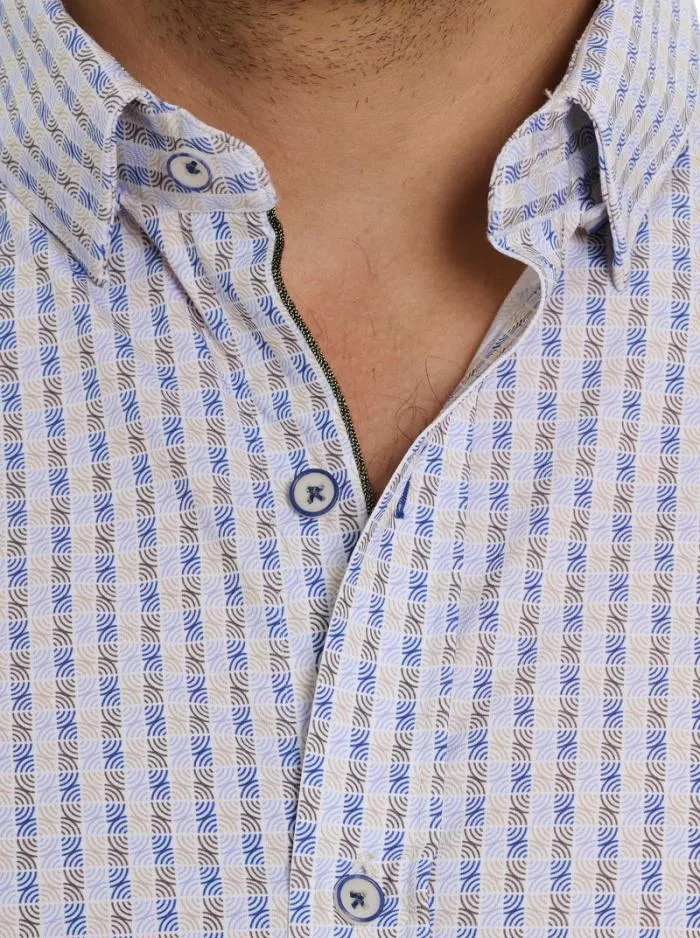 Robert Graham Button Down Shirts Men Balix Motion Long Sleeve Knit Shirt Multi