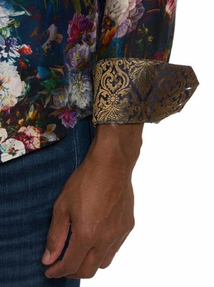 Robert Graham Button Down Shirts Men Limited Edition Mystical Realm Long Sleeve Button Down Shirt Multi