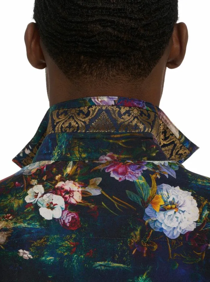 Robert Graham Button Down Shirts Men Limited Edition Mystical Realm Long Sleeve Button Down Shirt Multi
