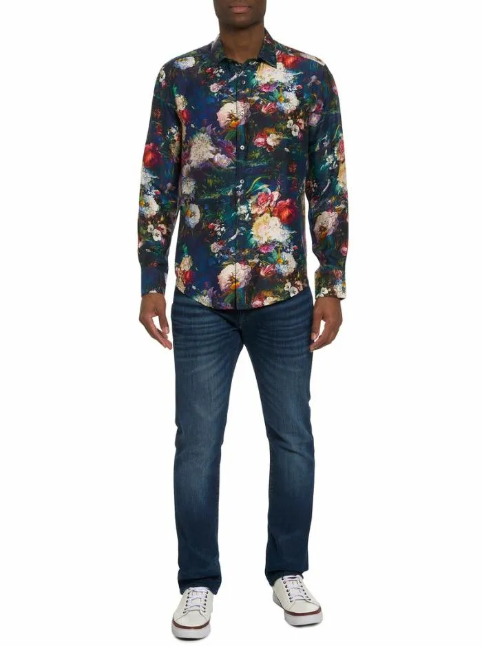 Robert Graham Button Down Shirts Men Limited Edition Mystical Realm Long Sleeve Button Down Shirt Multi