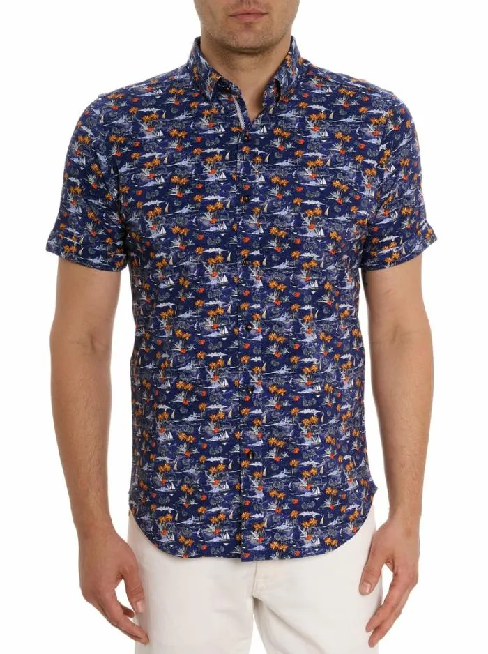 Robert Graham Button Down Shirts Men Lyndon Motion Short Sleeve Knit Shirt Multi Robert Graham Button Down Shirts Men Lyndon Motion Short Sleeve Knit Shirt Multi