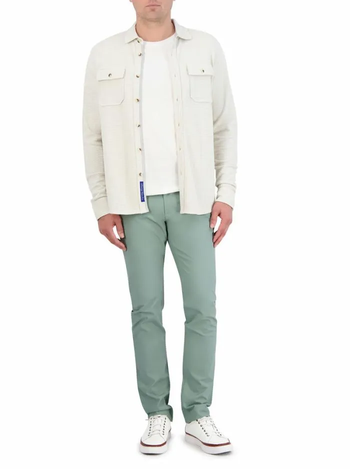 Robert Graham Outerwear Men Brunner Long Sleeve Knit Offwhite