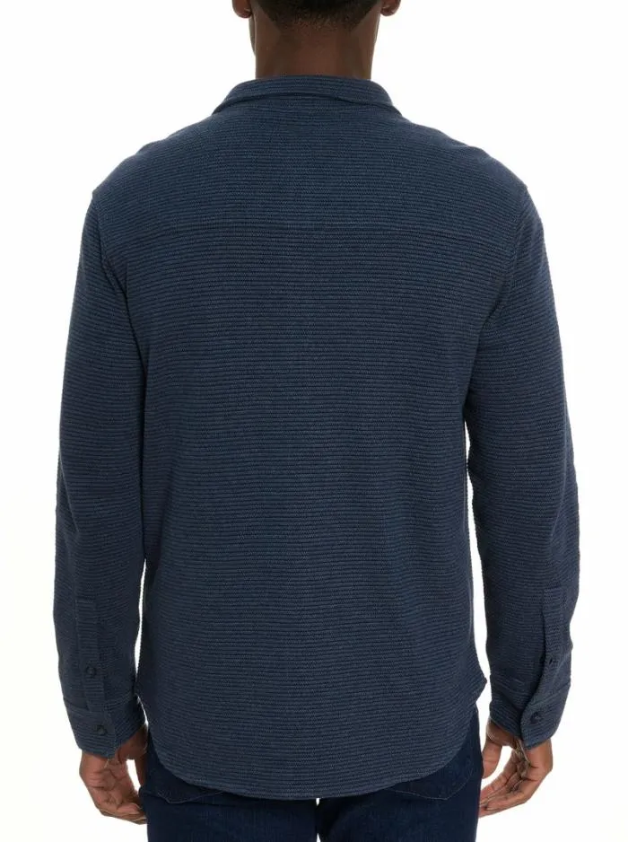 Robert Graham Outerwear Men Brunner Long Sleeve Knit Offwhite