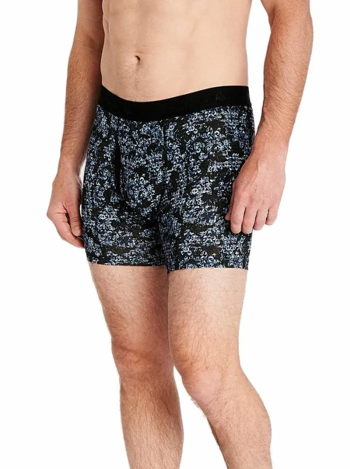Robert Graham Pajamas and Underwear Men Window Print Boxer Brief Black
