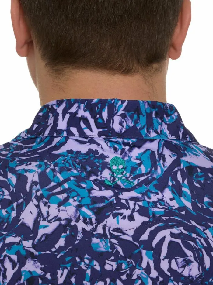 Robert Graham Polos and TShirts Men Abstract Rose Performance Polo Purple