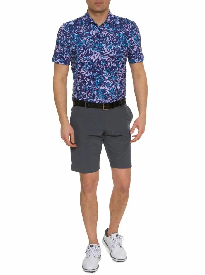 Robert Graham Polos and TShirts Men Abstract Rose Performance Polo Purple