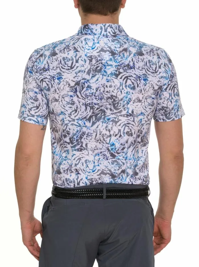 Robert Graham Polos and TShirts Men Abstract Rose Performance Polo Purple