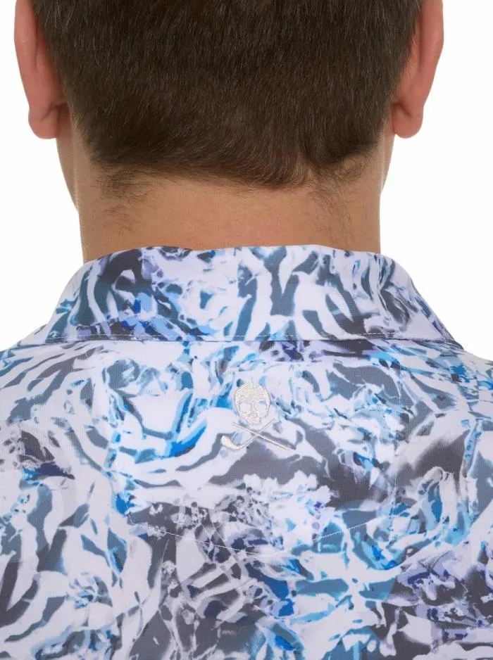 Robert Graham Polos and TShirts Men Abstract Rose Performance Polo Purple