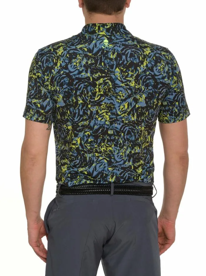Robert Graham Polos and TShirts Men Abstract Rose Performance Polo Purple