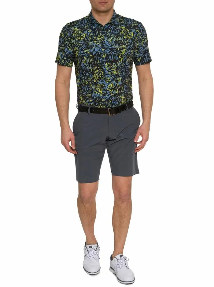 Robert Graham Polos and TShirts Men Abstract Rose Performance Polo Purple
