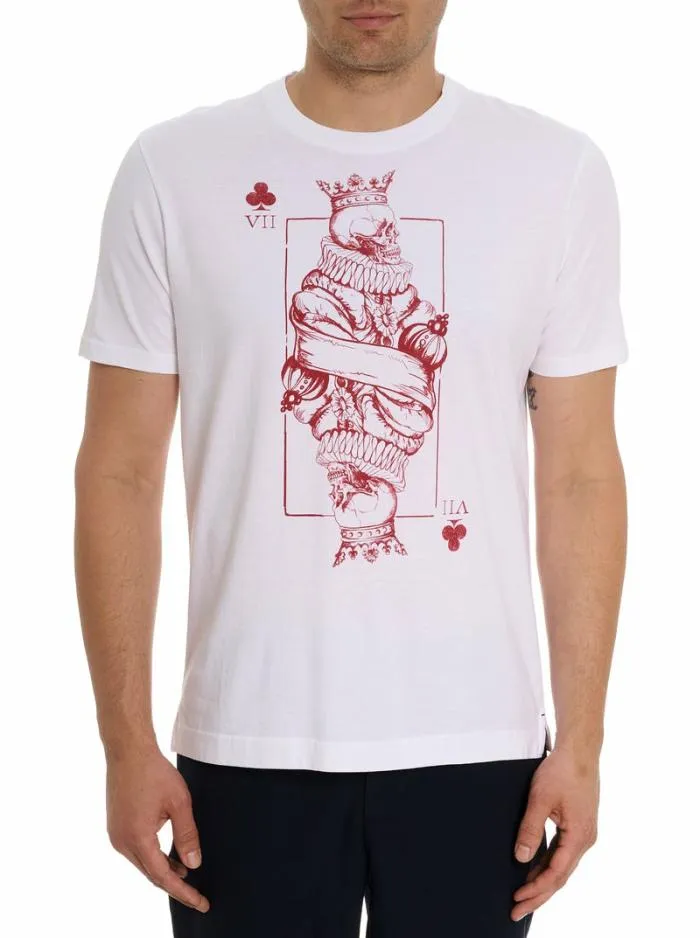 Robert Graham Polos and TShirts Men The Skull King TShirt White