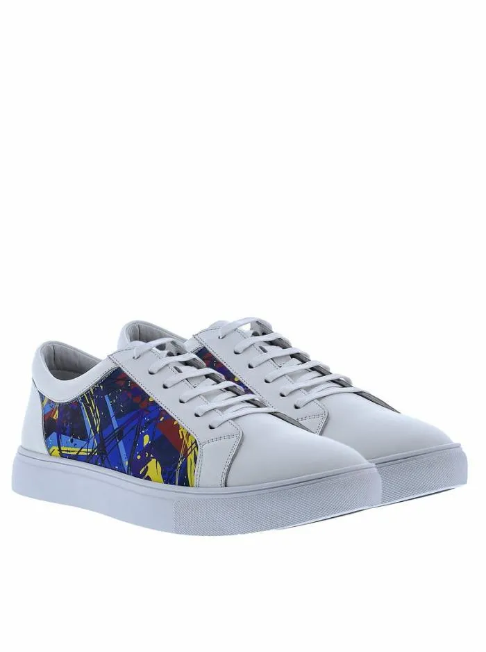 Robert Graham Shoes Men Cascade Sneakers White