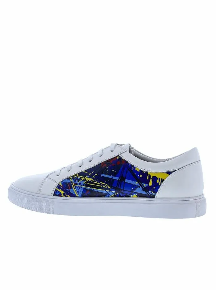 Robert Graham Shoes Men Cascade Sneakers White