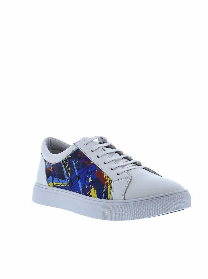 Robert Graham Shoes Men Cascade Sneakers White
