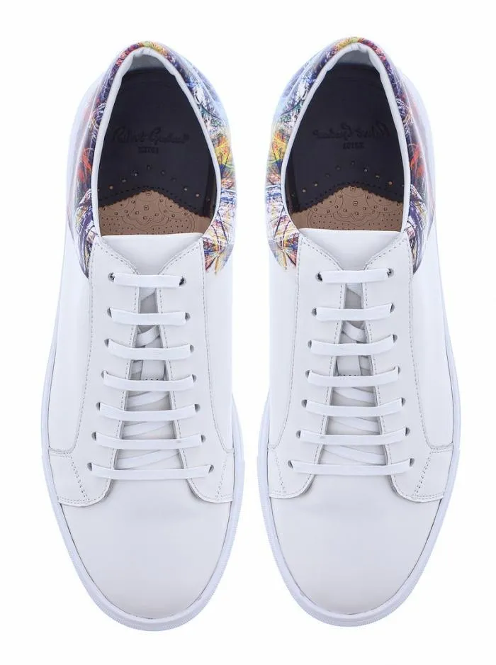 Robert Graham Shoes Men Koa Sneakers White