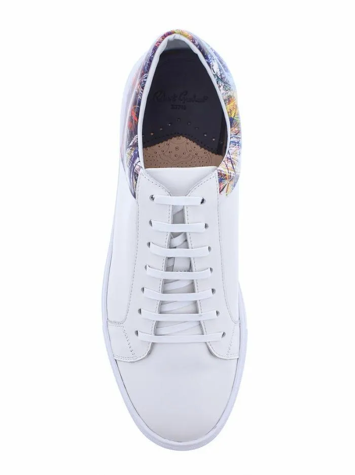 Robert Graham Shoes Men Koa Sneakers White