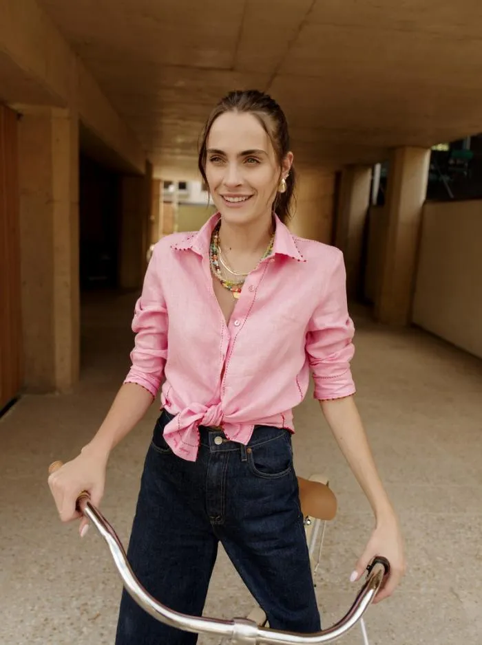 Robert Graham Tops Women Hadley Shirt Pink