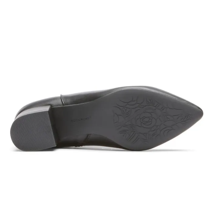 Rockport Boots and Booties Women Milia Block Bootie Black Lthr Rockport Boots and Booties Women Milia Block Bootie Black Lthr