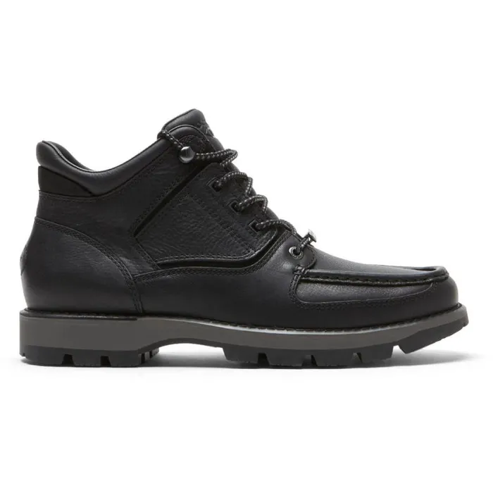 Rockport Boots Men XCS Umbwe II Waterproof Moc Front Trail Boot Black Leather