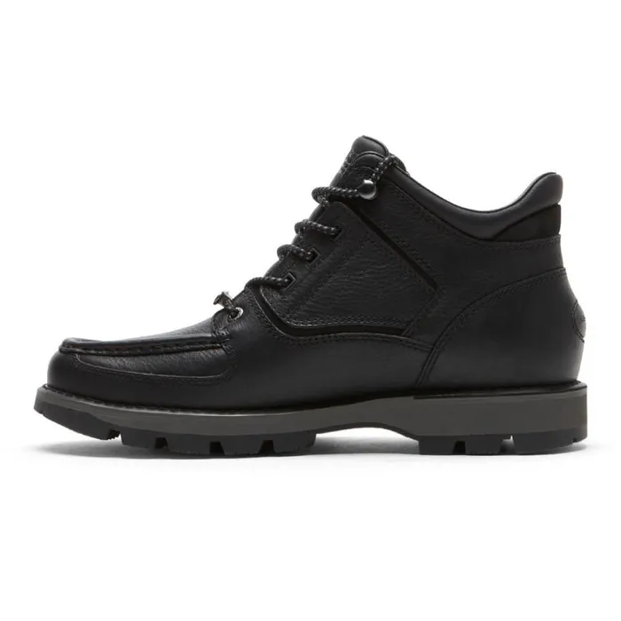 Rockport Boots Men XCS Umbwe II Waterproof Moc Front Trail Boot Black Leather